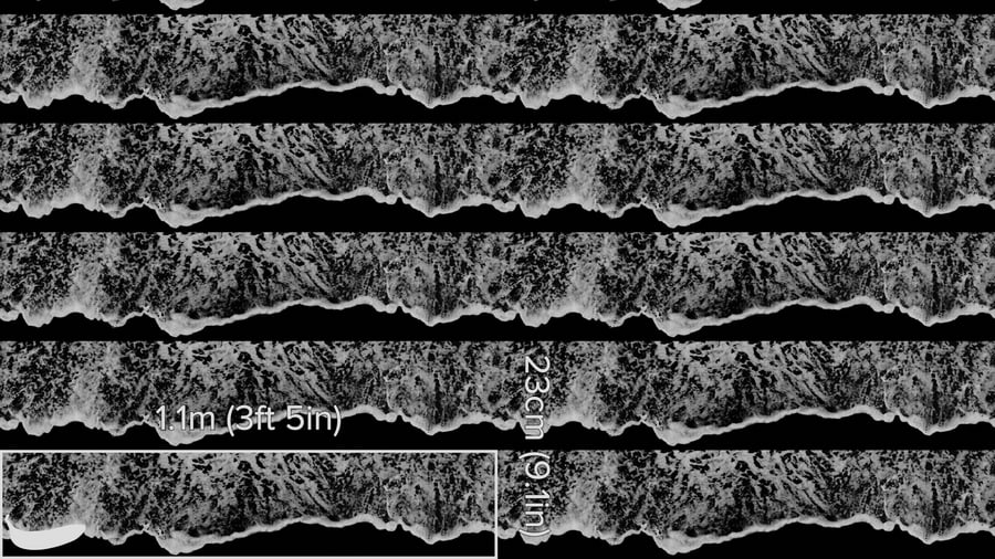 Kıyı Şeridi Deniz Köpüğü Dokusu