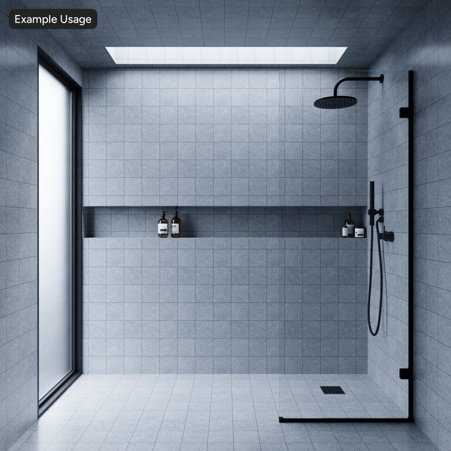 Square Terrazzo Matte Tile Texture, Dark Grey