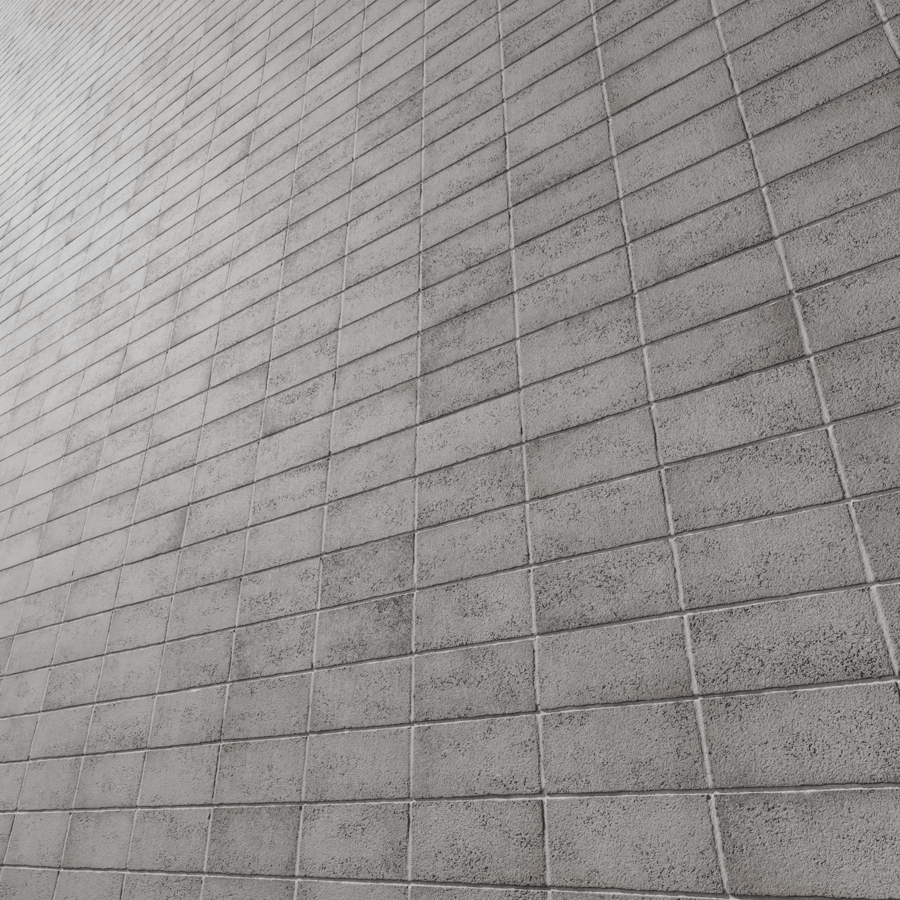 Standard Stacked Concrete Block Texture, Grey