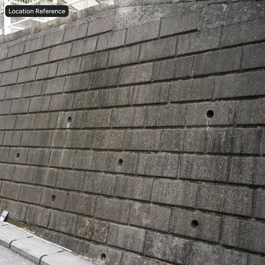 Matte Running Concrete Block Wall Texture, Brown