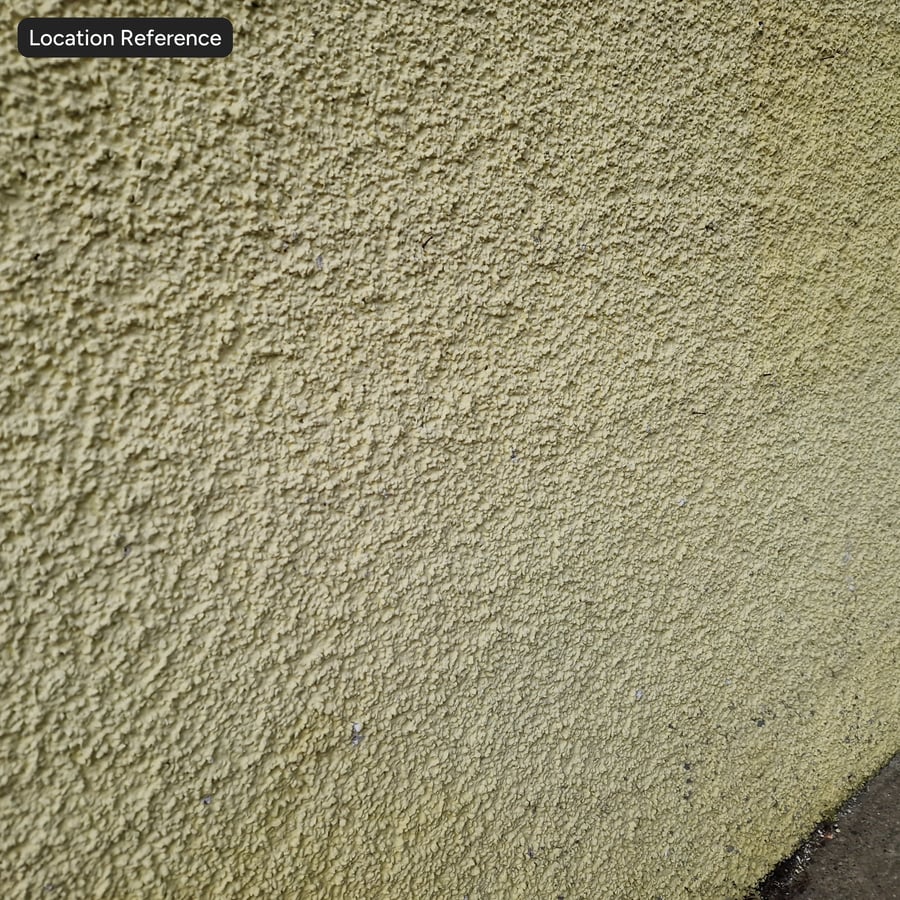 Textura de gesso pintado com efeito pipoca, trigo