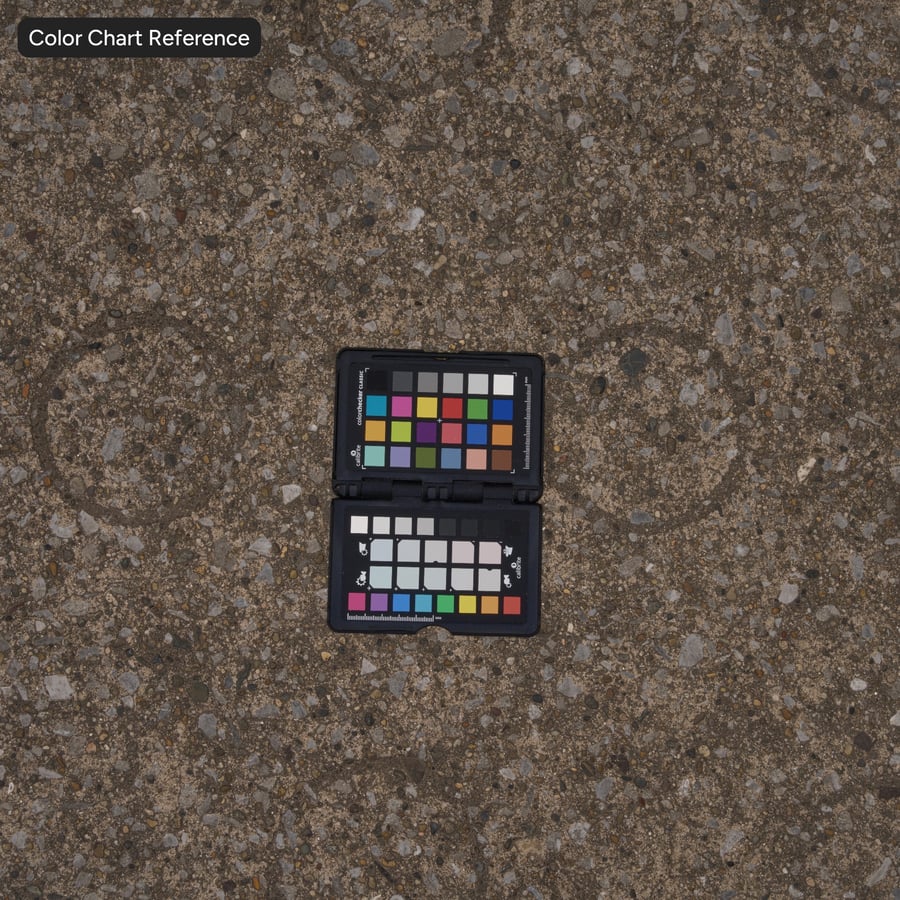 Circular Patterned Aggregate Concrete Road Texture