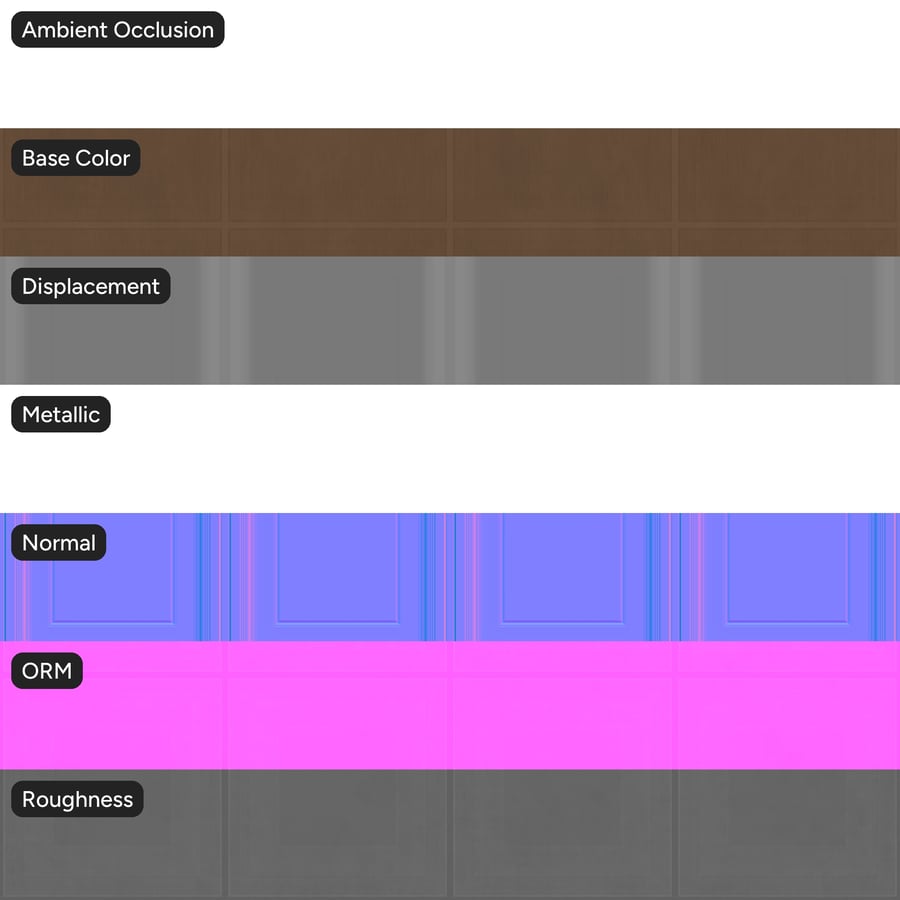Texture de plafond en fausses dalles de vinyle métalliques gaufrées, marron