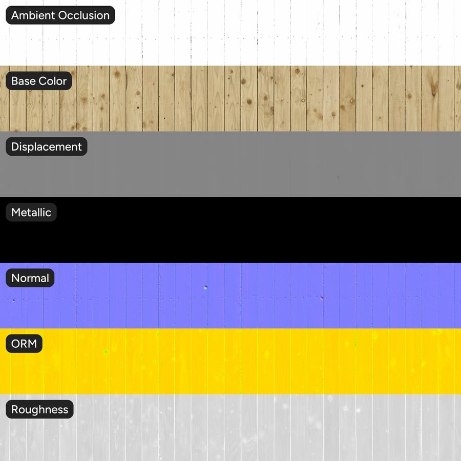 Natural Wood Board Ceiling Texture