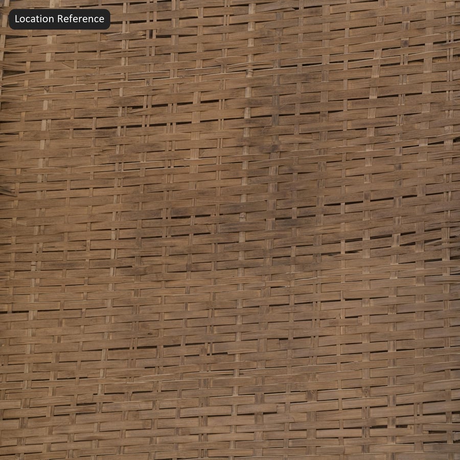 Textura de esteira de bambu entrançado, castanho noz