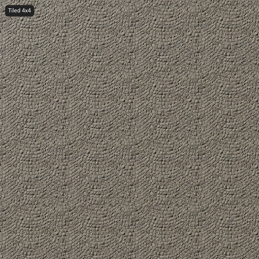 Textura de pavimento quadrado em leque, cinzento