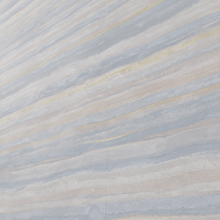 Layered Rammed Earth Texture, Blue