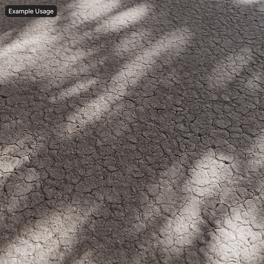 Cracked Dry Earth Texture, Brown