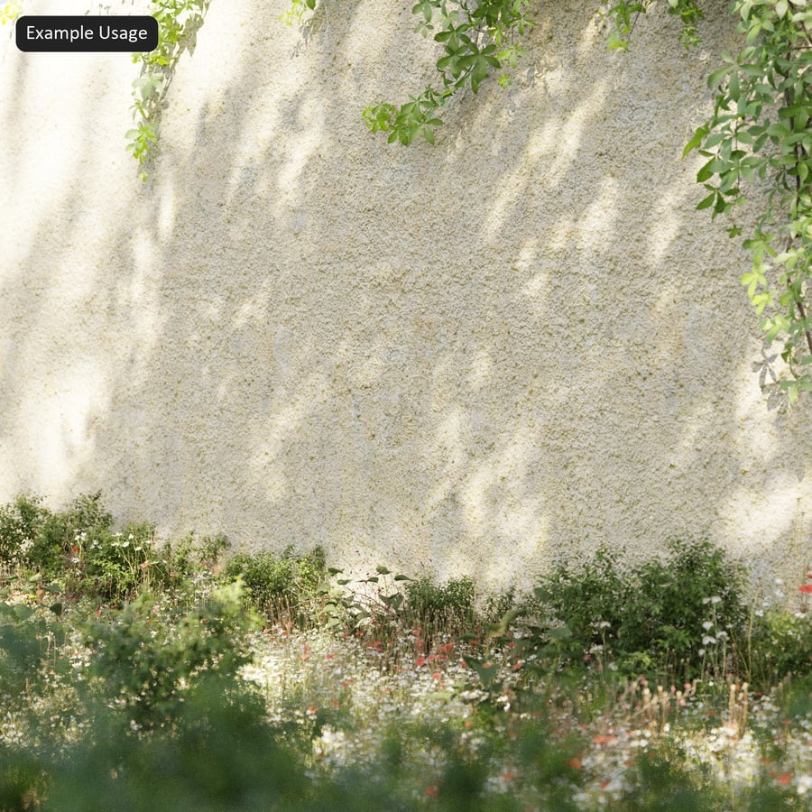 Textura de gesso estucado amarelado, sálvia envelhecida