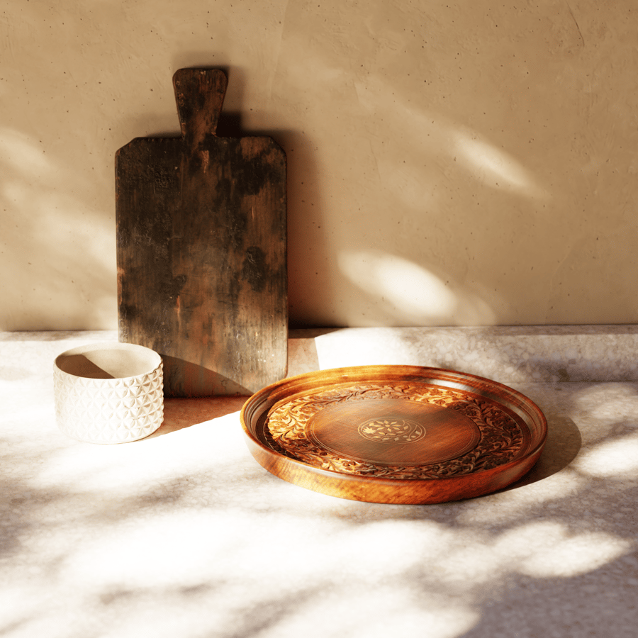 Modelo de placa vintage em madeira