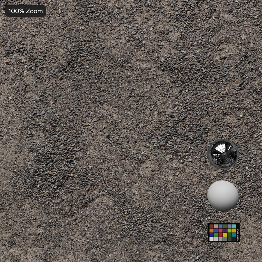 Rough Small Gravel on Ground Texture