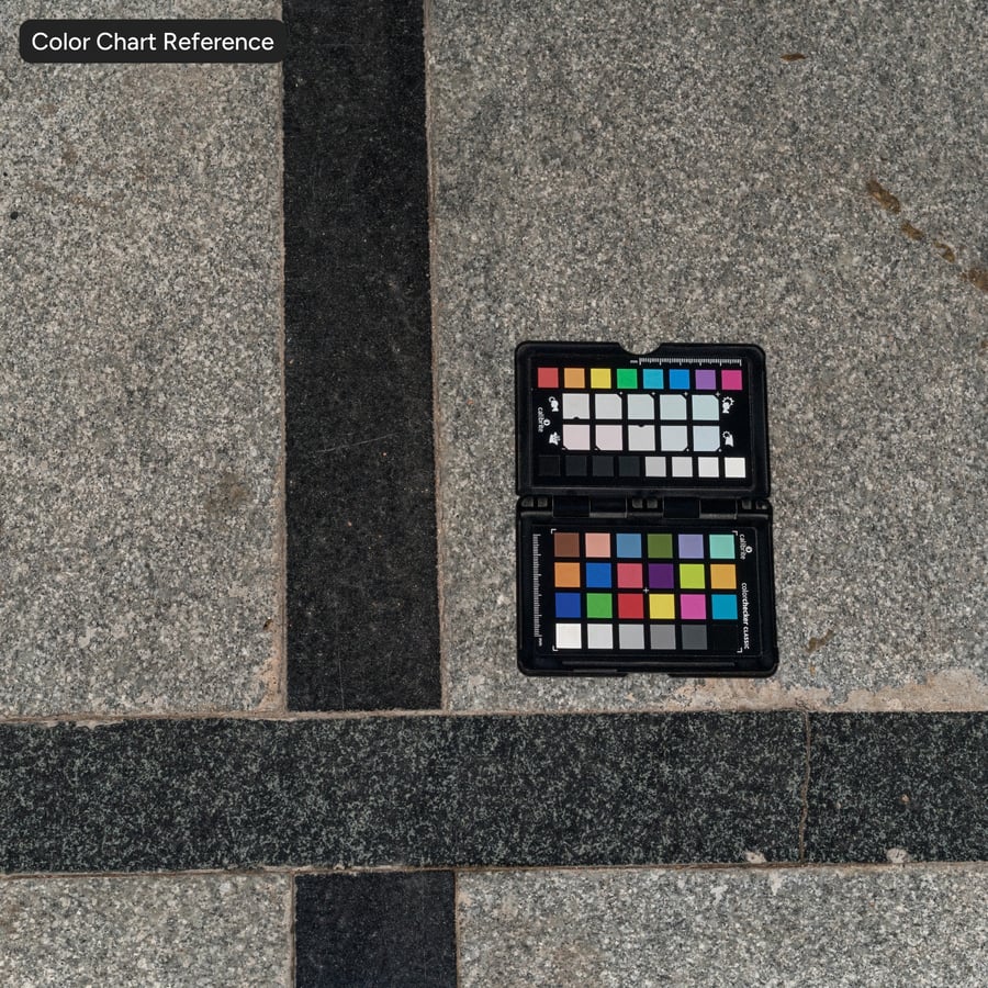 Old Square Grid Paver Texture, Black and Grey