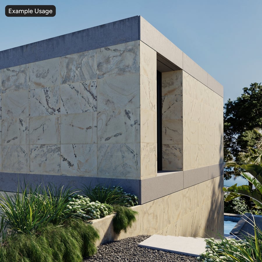 Travertijn Gevelsteen Textuur