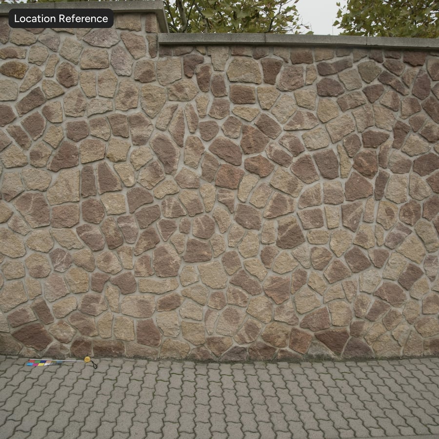 Rubble Field Stenen Muurtextuur