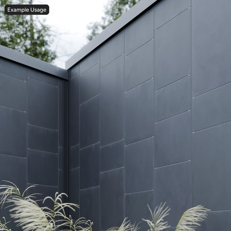 Painel fosco com textura de concreto, preto ébano