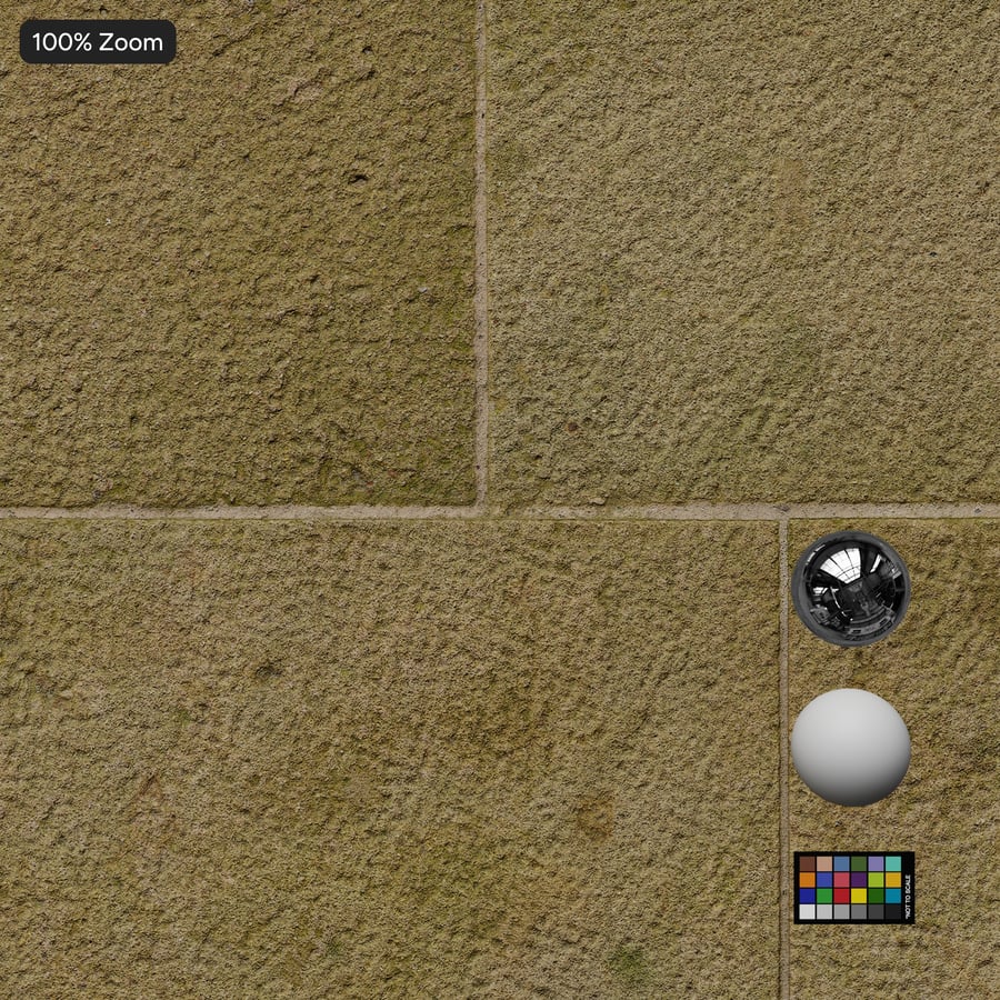 Algerfärgad prickig stenbeläggning