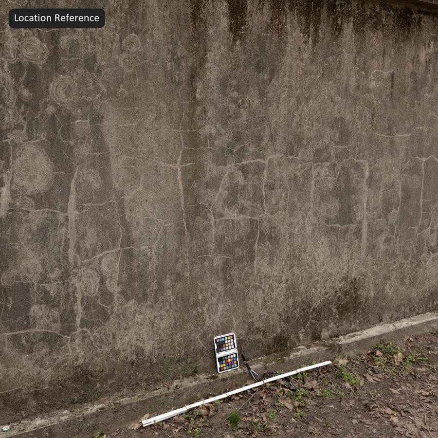 Wandtextuur van verweerd beton