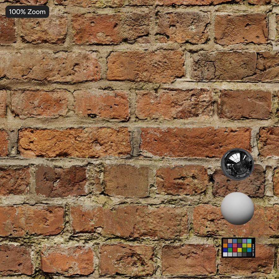 Old Fleming Bond Brick Wall Texture