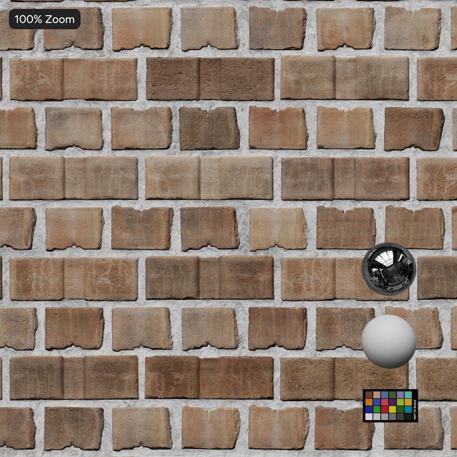 Texture muro in mattoni inglesi con scanalature spesse, color cuoio