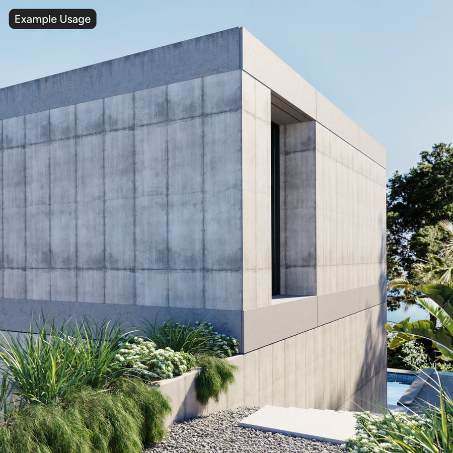 Weathered Matte Panel Concrete Texture