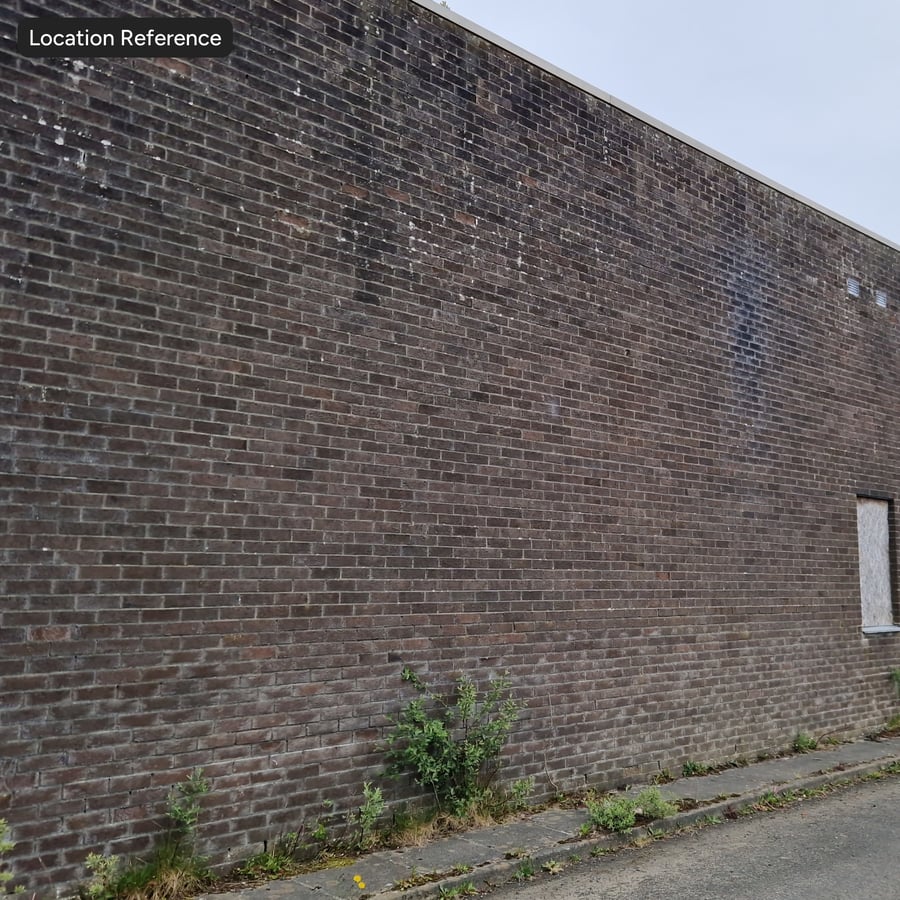 Rough Rusticated Running Bond Brick Wall Texture, Brown