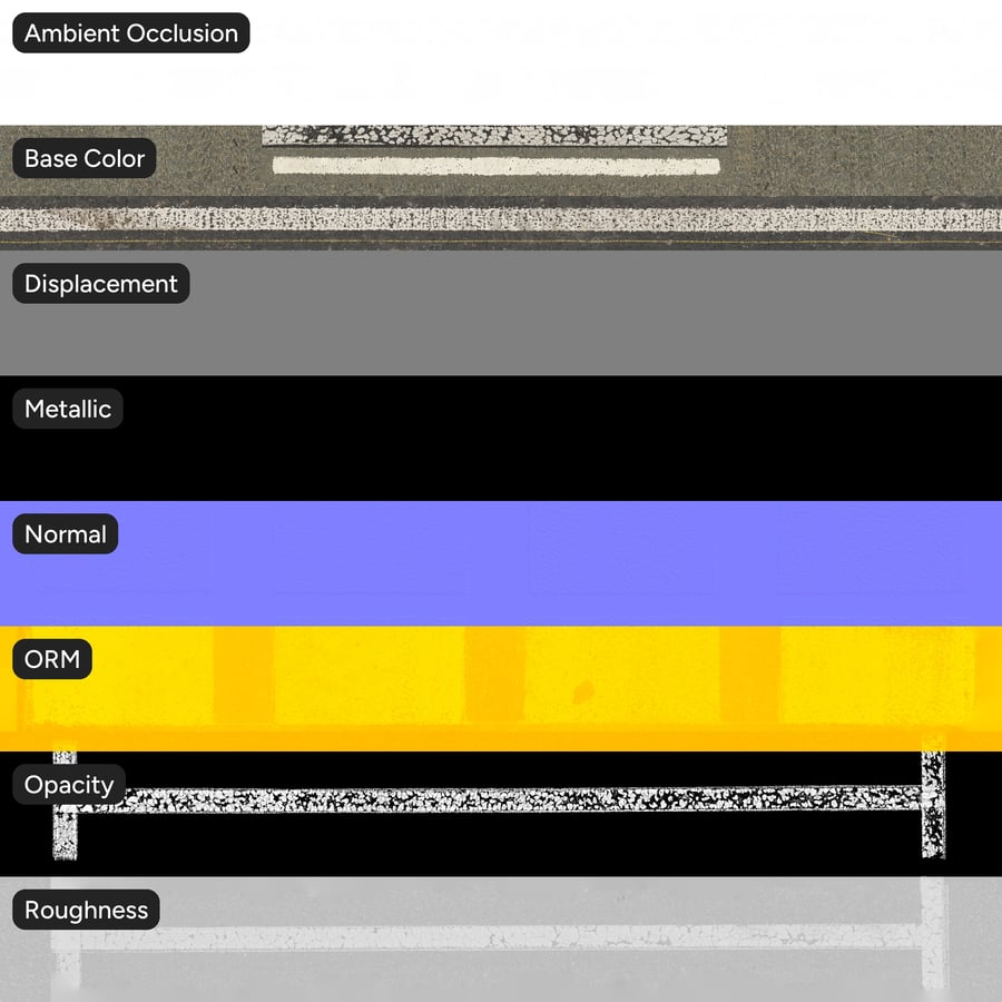 Road Markings Atlas, Black and White