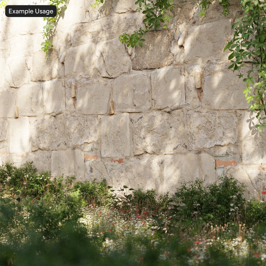 Textura staré kamenné zdi