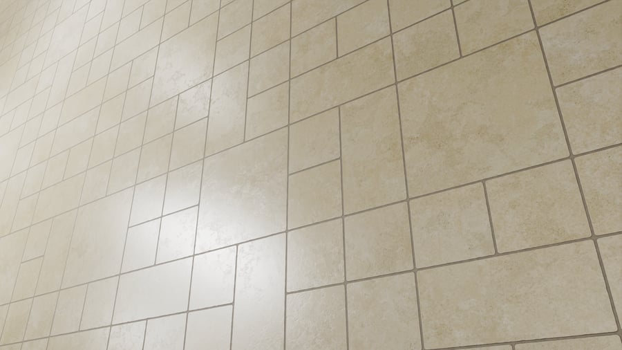 Textura de azulejo quadrado em cerâmica mate, bege