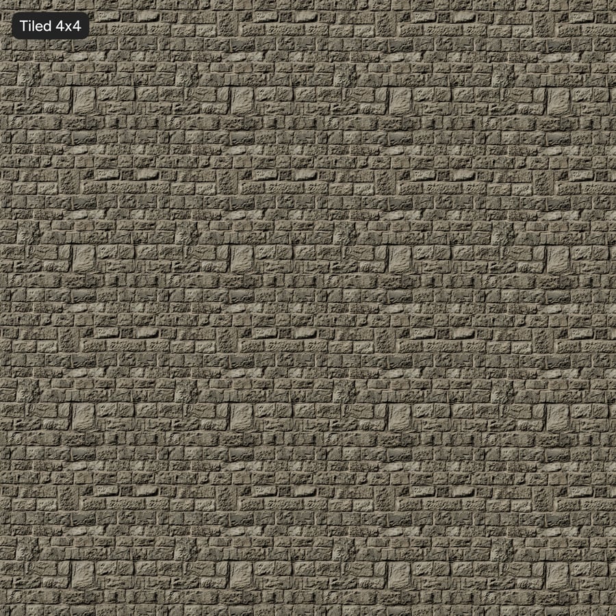 Worn Rubble Stone Wall Texture, Grey