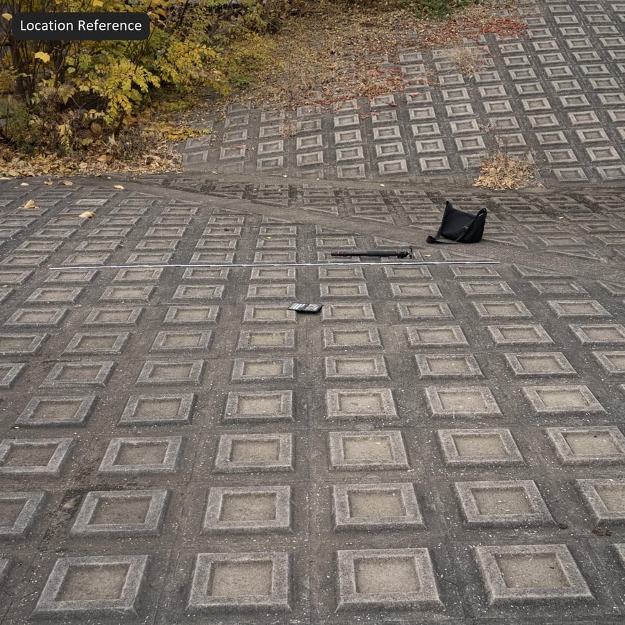 Stämplad fyrkantig aggregerad stödjande betongvägg Textur