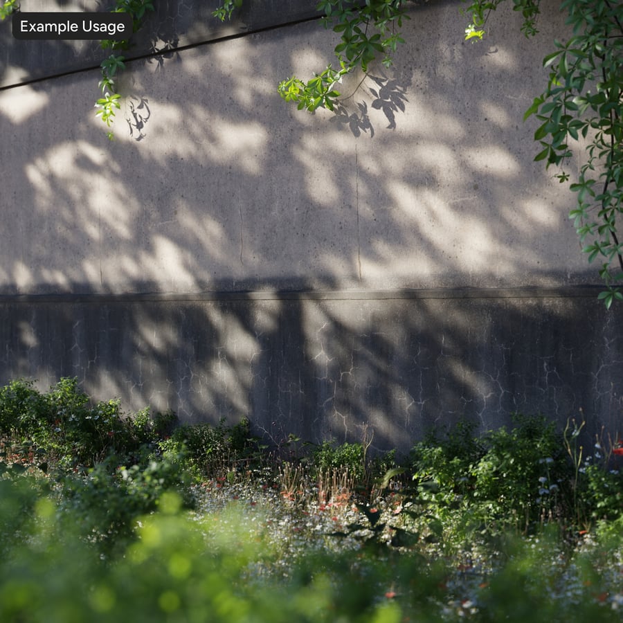 Weathered Two Tone Rendered Boundary Wall Texture, Beige