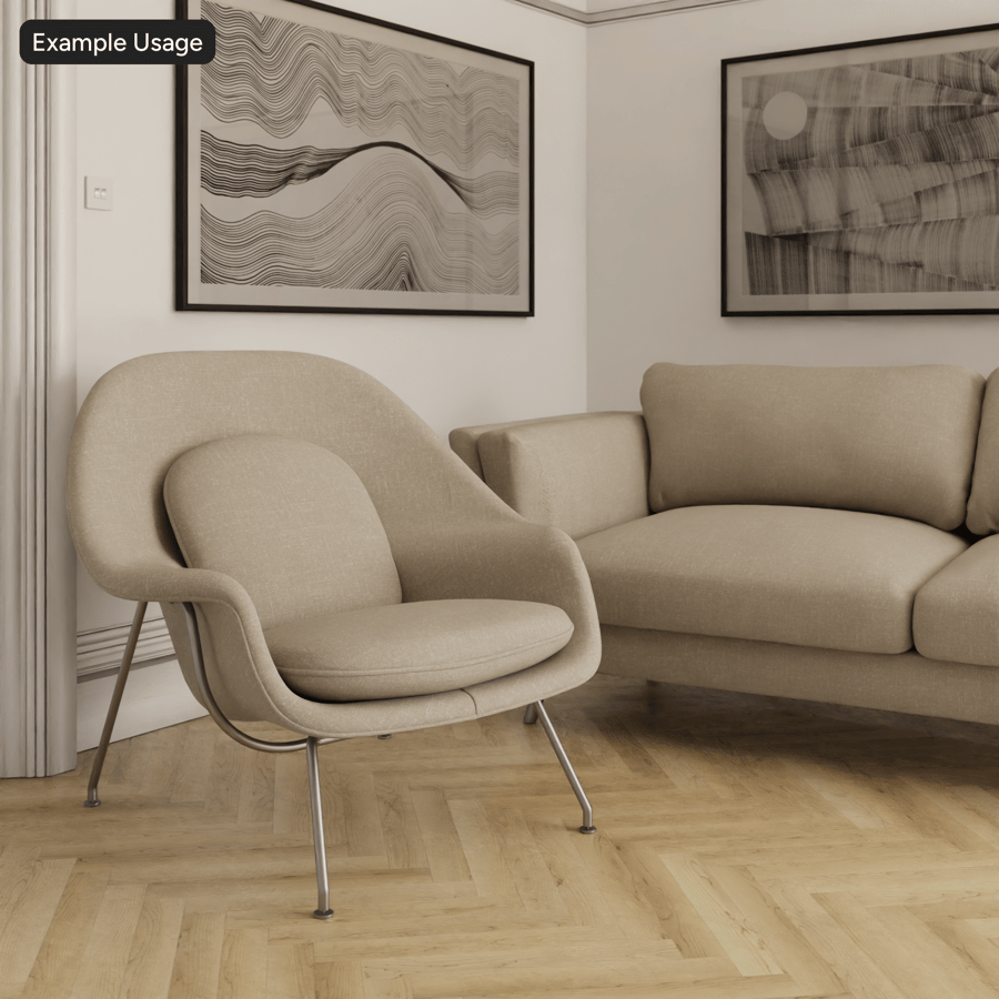 Tejido Liso Alkimia Textura Tapicería, Beige