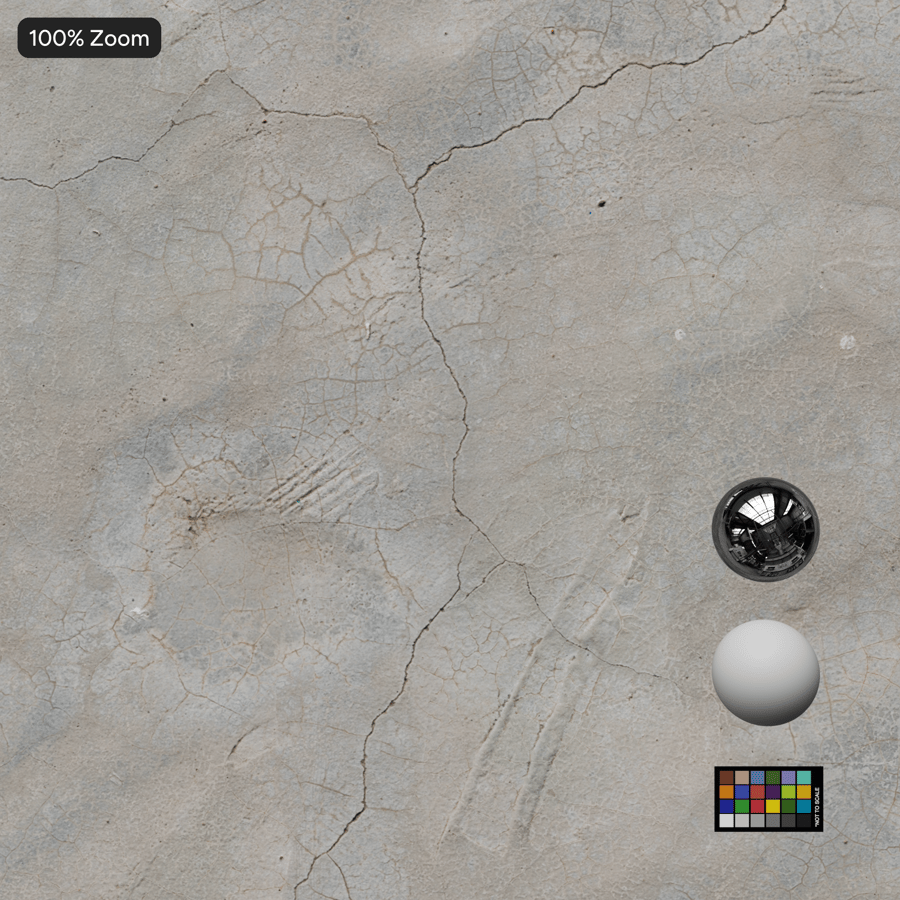 Текстура матового бетонного пола с трещинами