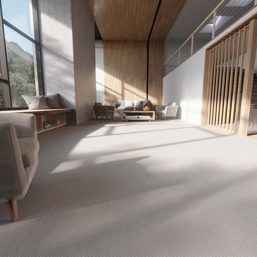 Arrows Loop Pile Carpet Flooring Texture, Pale Grey