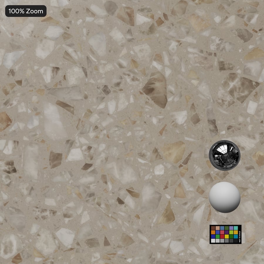 Speckled Boho Terrazzo Texture, Beige