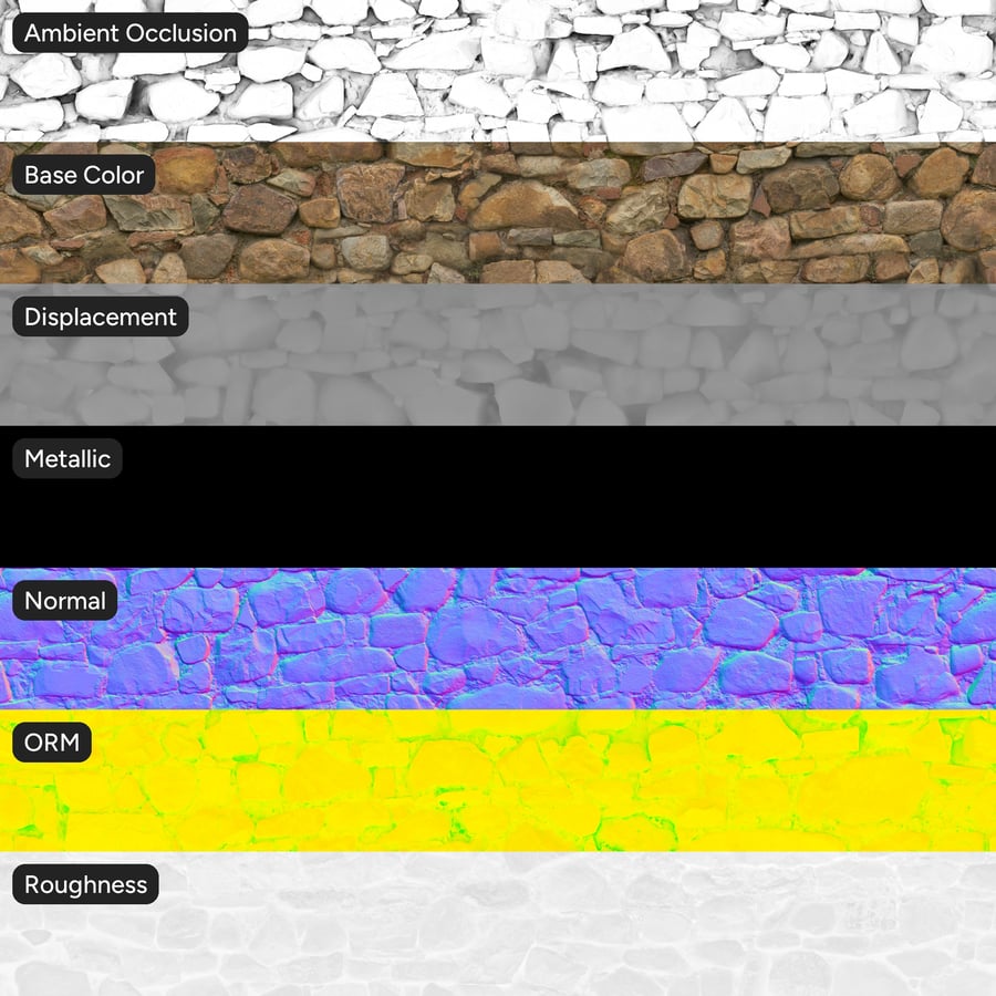 Muurtextuur van oude puinsteen, geel