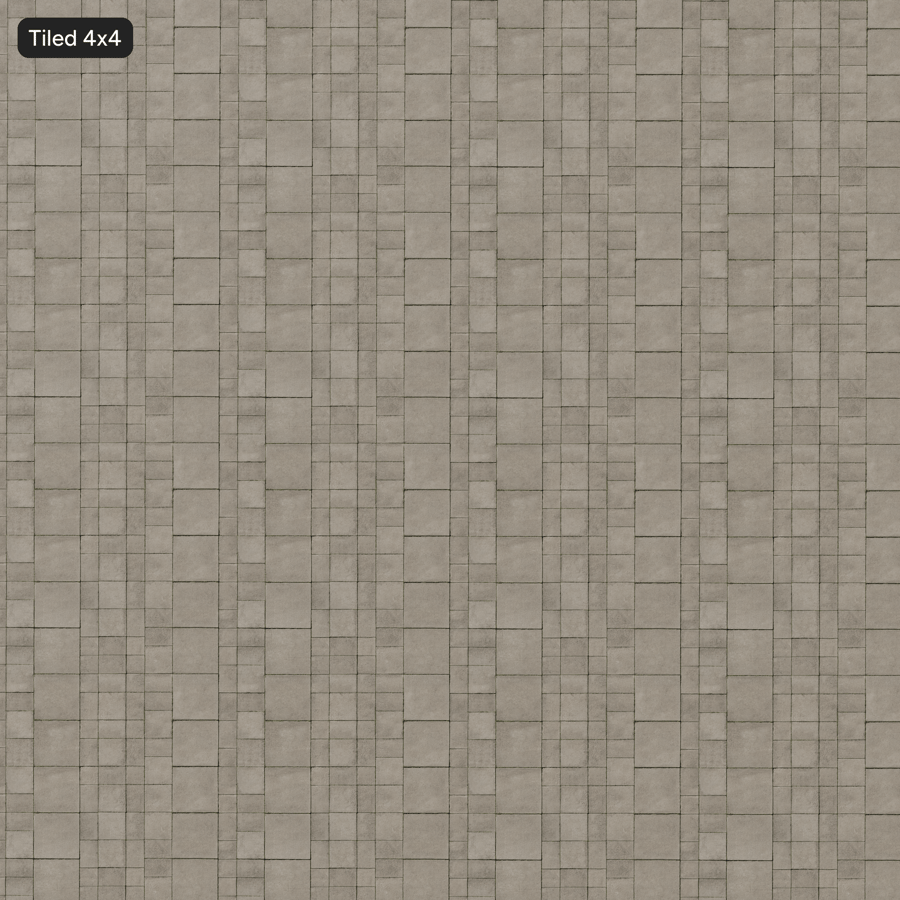 Alternating Offset Concrete Paver Texture, Neutral Grey