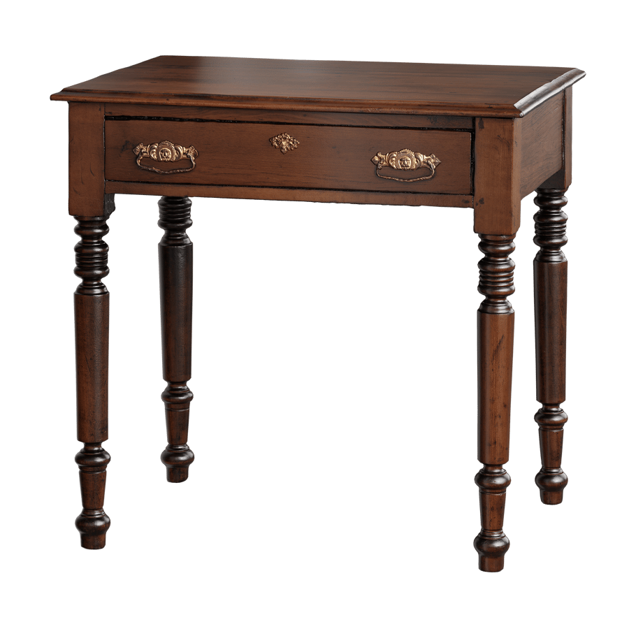 Vintage Wooden Side Table Model, Brown