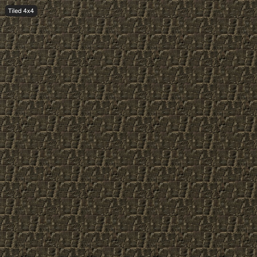 Weathered Mortared Rock Texture, Gray