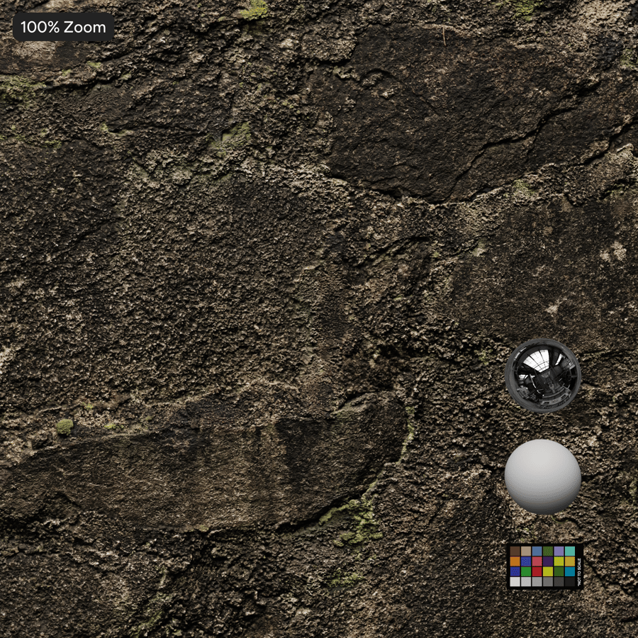 Mossy Old Stone Wall Texture