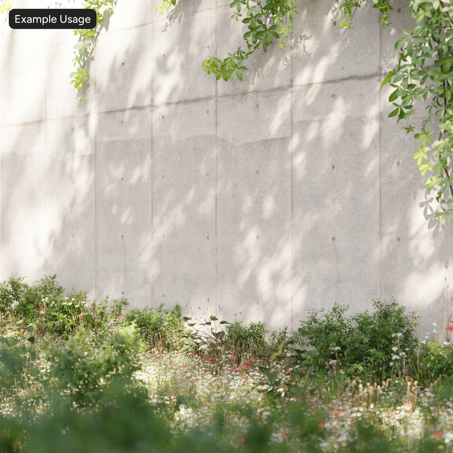 Panel with Tie Hole Concrete Wall Texture