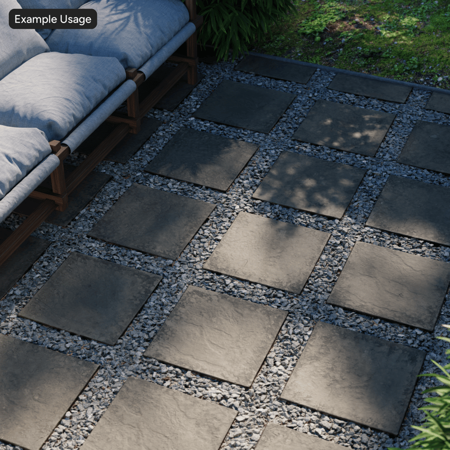 Texture pavimentazione a lastre quadrate, grigio brunastro