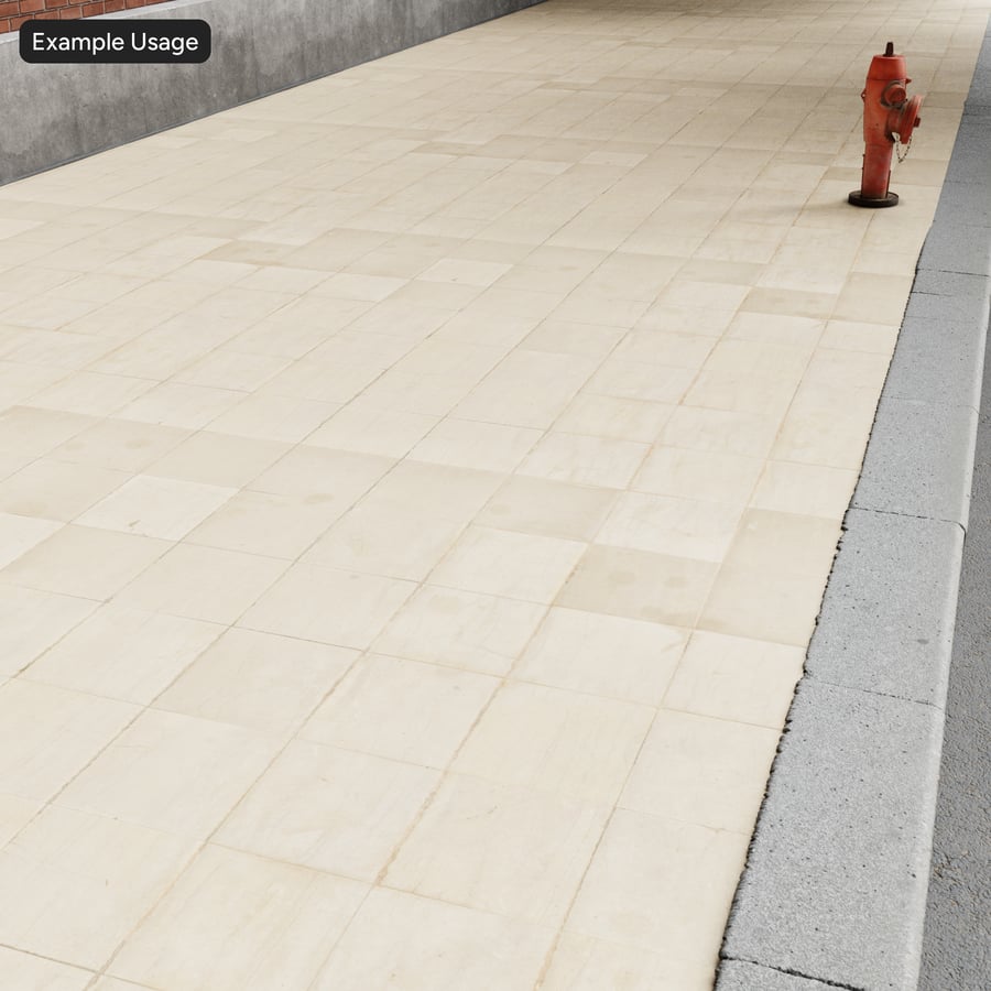 Dirty Cleft Stone Paver Floor