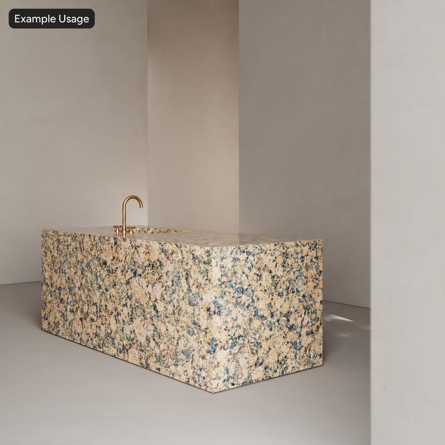 Polished Granite Stone Texture, Earthy Brown