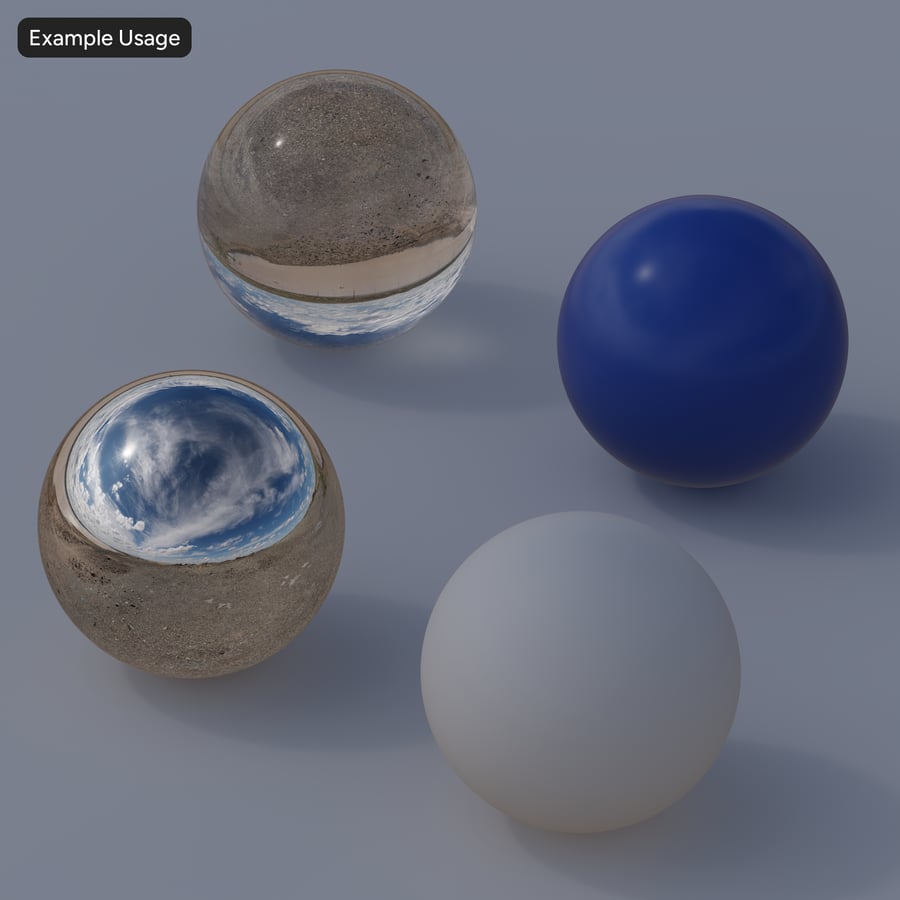 HDRI vyprahlé stepní pláně, jasná slunná poušť