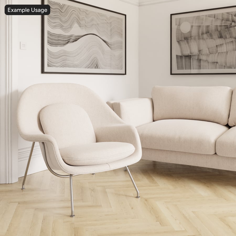 Slub gestreifter Möbelstoff mit Struktur, beige-weiß