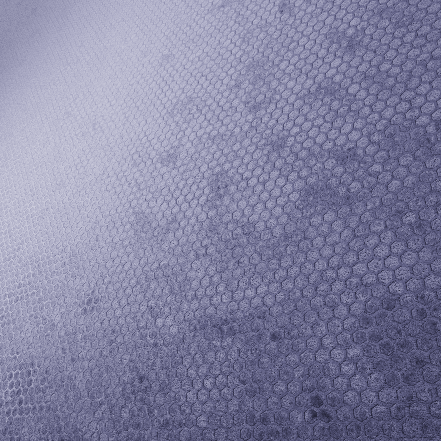 Embossed Hexagon Velvet Texture, Blue