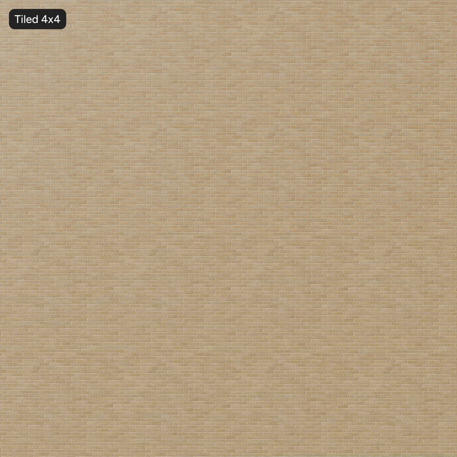 Dragfaced Running Bond Brick Wall Texture, Beige