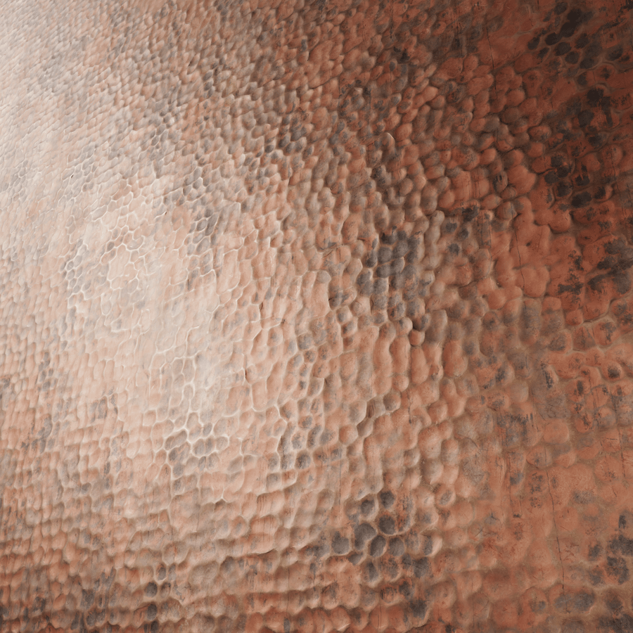 Worn Hammered Copper Metal Texture