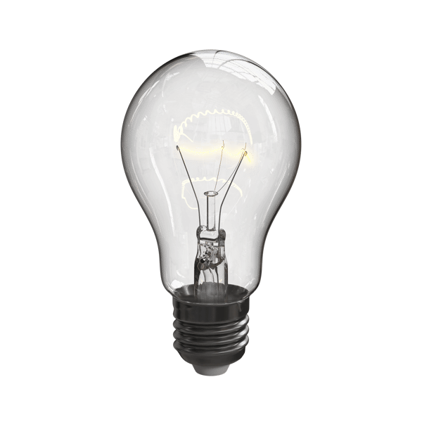 Clear Standard Light Bulb Model